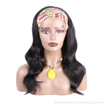 Julianna Dreadlock Kinky Black Blonde Water Wave Braids Synthetic Wet And Wavy Ponytail Brazilian Headband Hair Wig